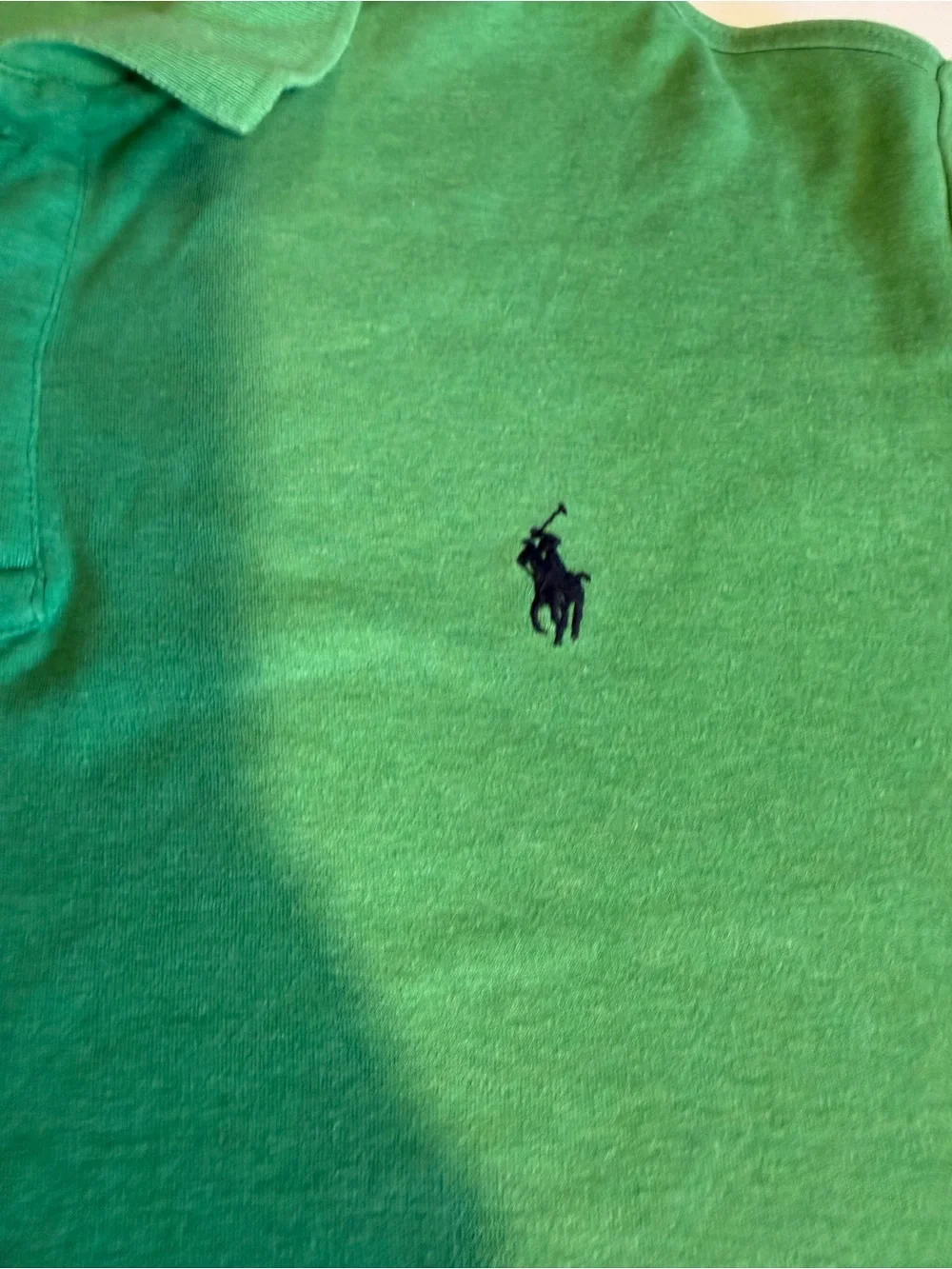 Ralph Lauren Green Short-Sleeve Polo with Navy Pony
